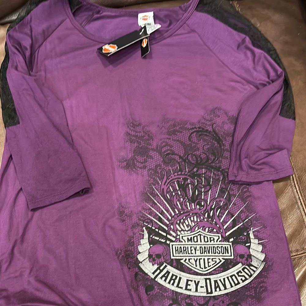Harley-Davidson Purple Graphic Tee